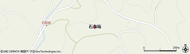岩手県一関市大東町沖田（石奈坂）周辺の地図