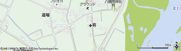 岩手県奥州市前沢宿周辺の地図