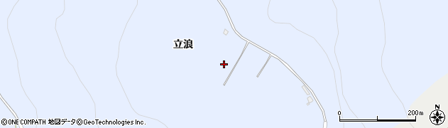 秋田県湯沢市下院内（立浪）周辺の地図