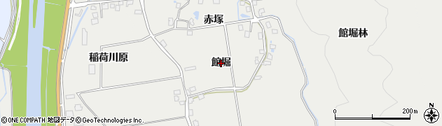 秋田県湯沢市寺沢（館堀）周辺の地図