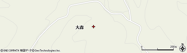 岩手県一関市大東町沖田大森1周辺の地図
