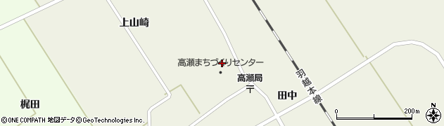 遊佐町役場　高瀬まちづくりセンター周辺の地図