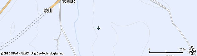 秋田県湯沢市下院内宝山周辺の地図