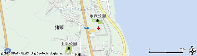 永沢公園周辺の地図