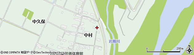 岩手県奥州市前沢中村21周辺の地図