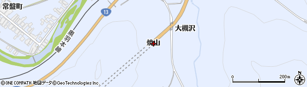 秋田県湯沢市下院内（焼山）周辺の地図