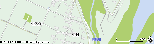岩手県奥州市前沢中村10周辺の地図