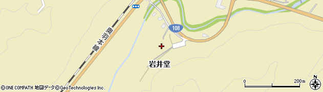 秋田県湯沢市上院内（岩井堂）周辺の地図