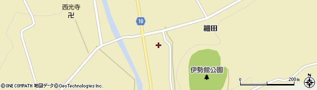 岩手県一関市大東町鳥海（細田）周辺の地図