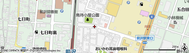 岩手県奥州市前沢駅東周辺の地図