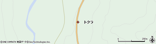 秋田県雄勝郡東成瀬村椿川トクラ周辺の地図