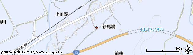 秋田県湯沢市下院内新馬場105周辺の地図