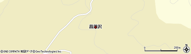 岩手県一関市大東町鳥海（菖蒲沢）周辺の地図