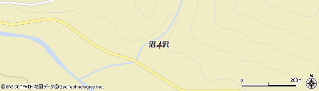 秋田県湯沢市高松沼ノ沢周辺の地図