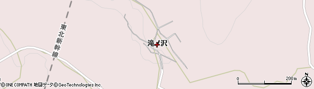岩手県奥州市前沢生母（滝ノ沢）周辺の地図