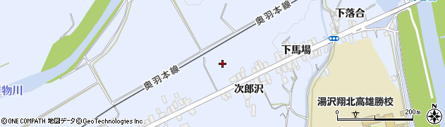 秋田県湯沢市下院内（地蔵堂前）周辺の地図