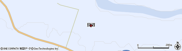 秋田県湯沢市皆瀬貝沼周辺の地図