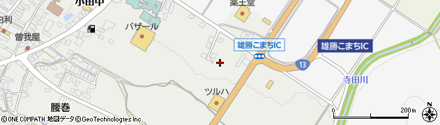 秋田県湯沢市横堀（中屋敷）周辺の地図