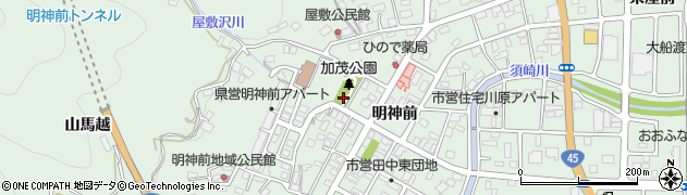 加茂公園周辺の地図