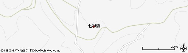 岩手県一関市大東町猿沢（七ツ森）周辺の地図