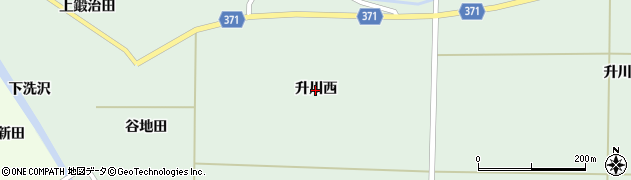 山形県遊佐町（飽海郡）直世（升川西）周辺の地図
