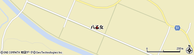 秋田県湯沢市高松（八乙女）周辺の地図