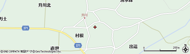 升川簡易郵便局周辺の地図