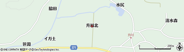山形県遊佐町（飽海郡）直世（升川北）周辺の地図