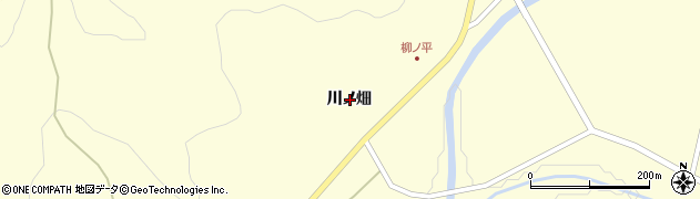 岩手県一関市大東町中川川ノ畑周辺の地図