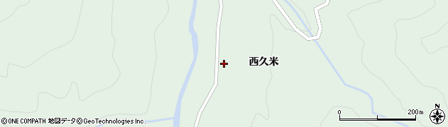 秋田県由利本荘市鳥海町上笹子（西久米）周辺の地図