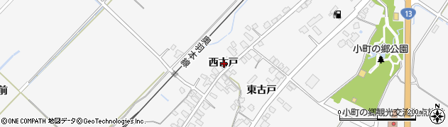 秋田県湯沢市小野西古戸周辺の地図