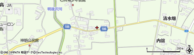 岩手県奥州市前沢白山上野111周辺の地図