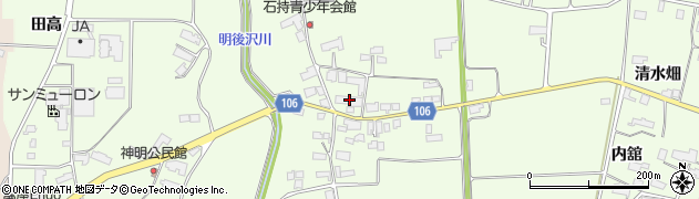 岩手県奥州市前沢白山上野107周辺の地図