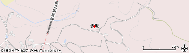 岩手県奥州市前沢生母（赤坂）周辺の地図
