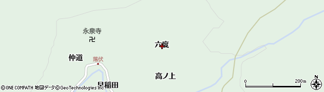 山形県遊佐町（飽海郡）直世（六度）周辺の地図