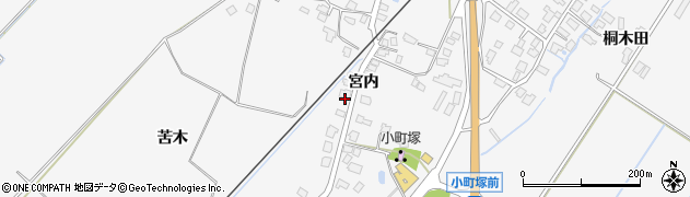 秋田県湯沢市小野（宮内）周辺の地図