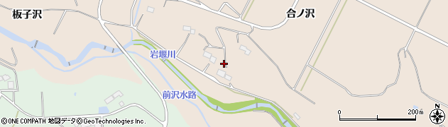 岩手県奥州市前沢古城（板子沢）周辺の地図