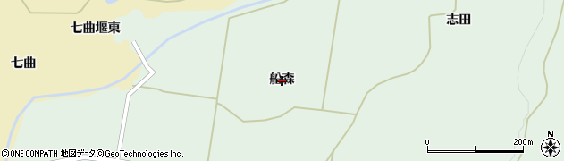 山形県遊佐町（飽海郡）直世（船森）周辺の地図