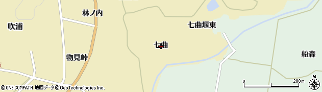 山形県遊佐町（飽海郡）吹浦（七曲）周辺の地図