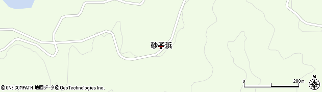 岩手県大船渡市三陸町綾里（砂子浜）周辺の地図