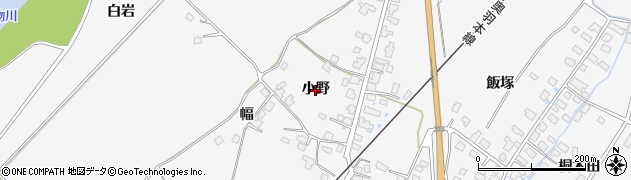秋田県湯沢市小野（小野）周辺の地図