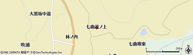 山形県遊佐町（飽海郡）吹浦（七曲道ノ上）周辺の地図