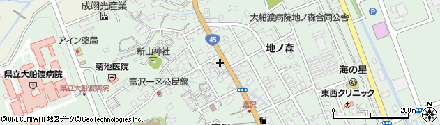 洋服病院周辺の地図