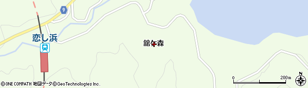 岩手県大船渡市三陸町綾里舘ケ森周辺の地図