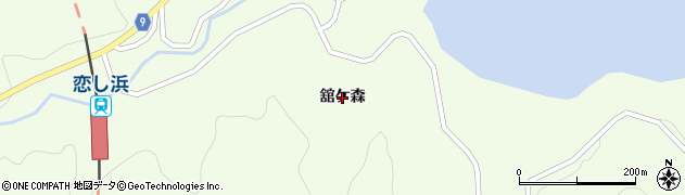 岩手県大船渡市三陸町綾里（舘ケ森）周辺の地図