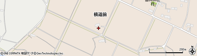 岩手県奥州市前沢古城（横道前）周辺の地図