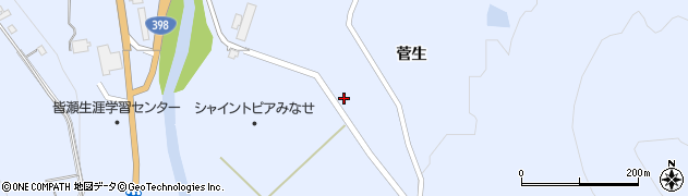 秋田県湯沢市皆瀬菅生120周辺の地図