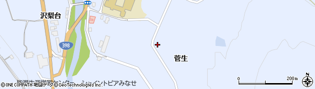 秋田県湯沢市皆瀬菅生69周辺の地図
