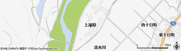 秋田県湯沢市小野上川原周辺の地図