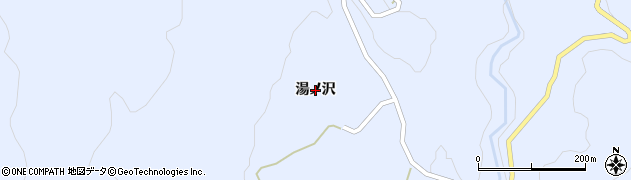秋田県湯沢市皆瀬（湯ノ沢）周辺の地図